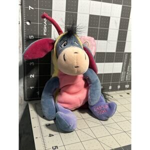 Disney Store Mini Bean Bag Butterfly Eeyore 8" Plush